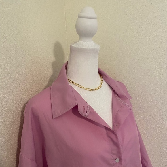 Storets Pink Button Down Top - Picture 3 of 12